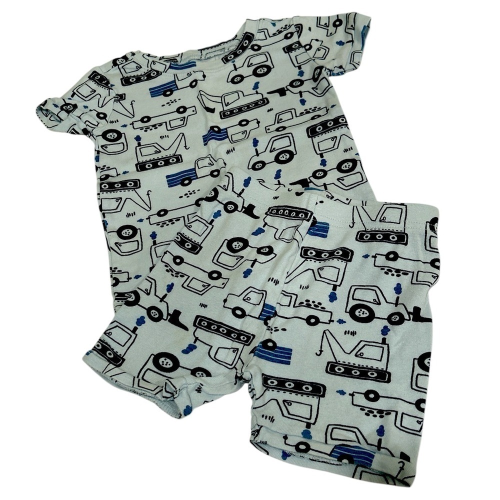 Old Navy Kids Pajamas with Vehicle Print - Blue and Black